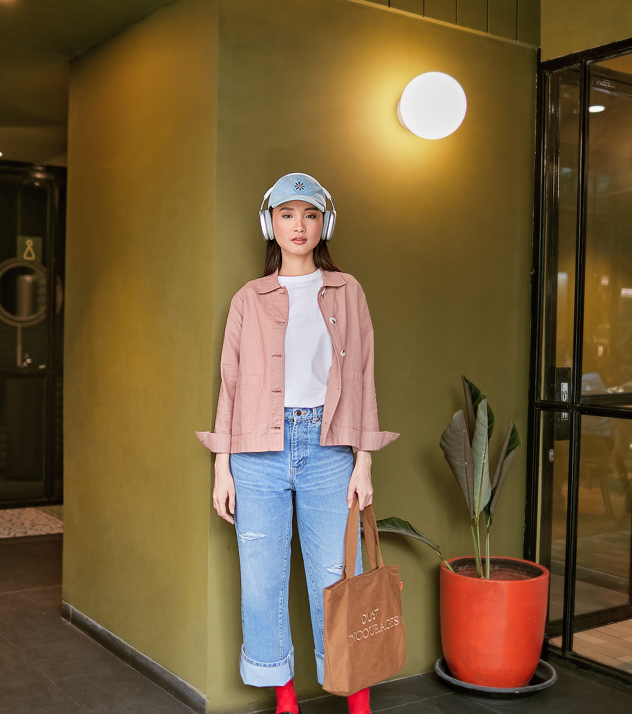 DUST Rok Denim Nurika Biru Tua